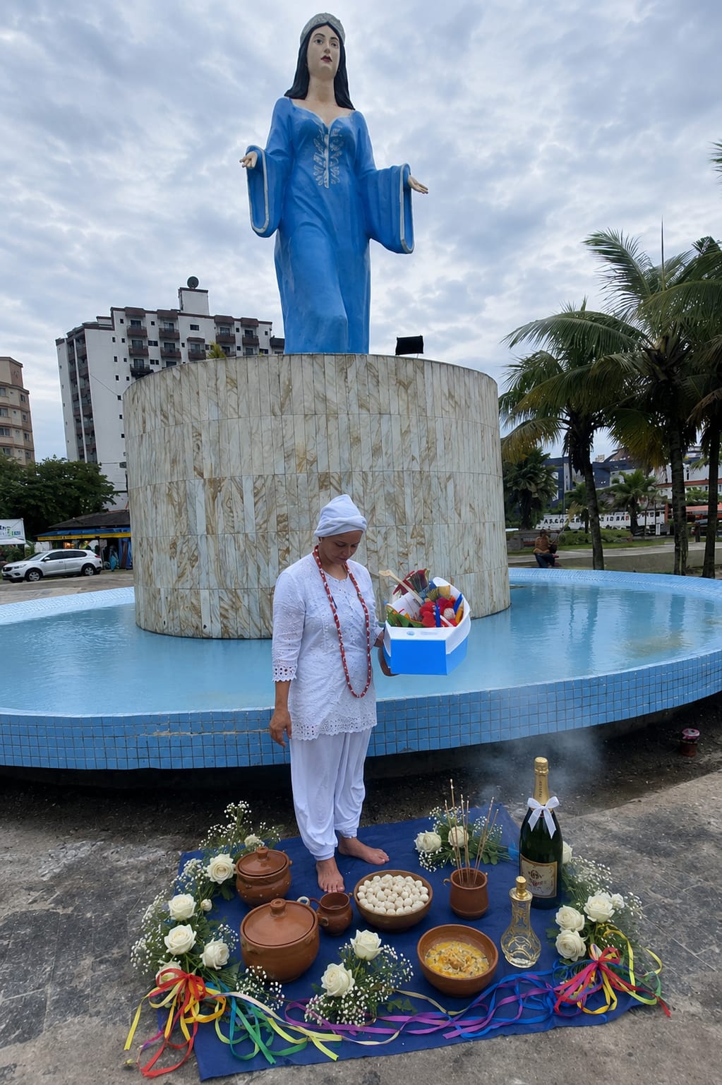 Ambiente acolhedor de consulta de Mãe Marta.